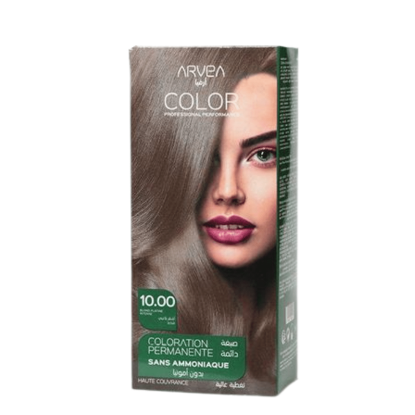 ARVEA COLORATION SANS AMONIAQUE 10.00 BLOND PLATINE INTENSE