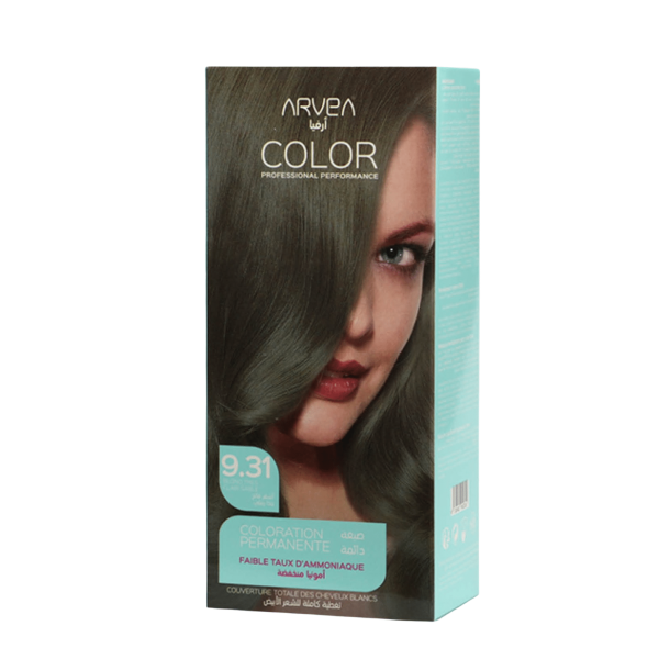 ARVEA COLORATION A FAIBLE TAUX D'AMMONIAUE 9.31 BLOND TRES CLAIR SABLE