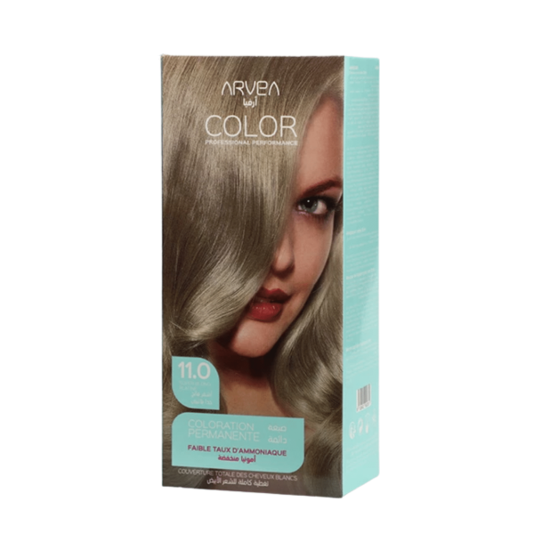ARVEA COLORATION A FAIBLE TAUX D'AMMONIAUE 11.0 SUPER BLOND PLATINE