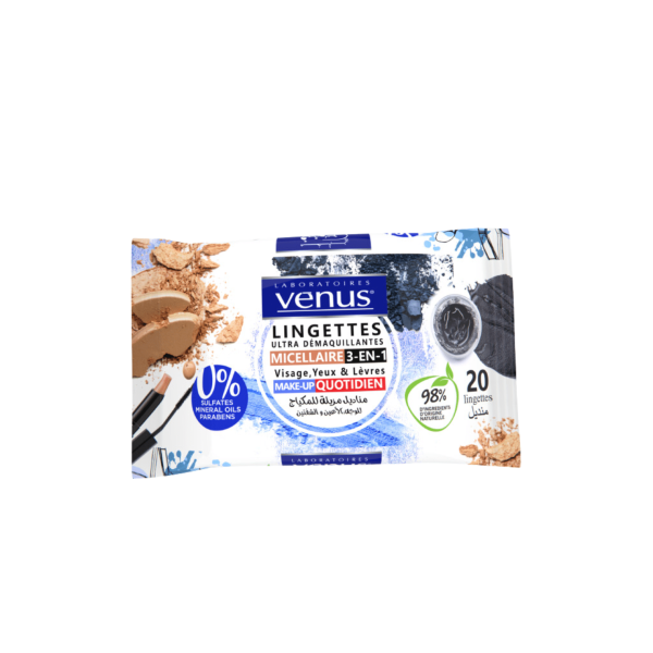 VENUS LINGETTES DEMAQ MAKE UP QUOTIQIEN