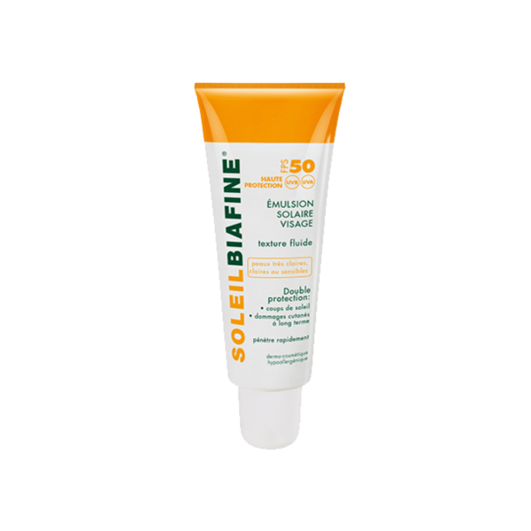 BIAFINE SOLEIL EMULSION SOLAIRE VISAGE FLUIDE 50 SPF