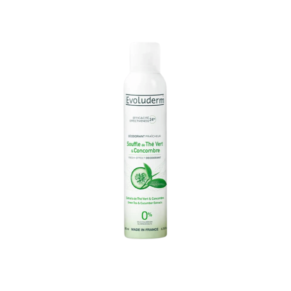 EVOLUDERM DEODORANT 200ML THE VERT ET CONCOMBRE