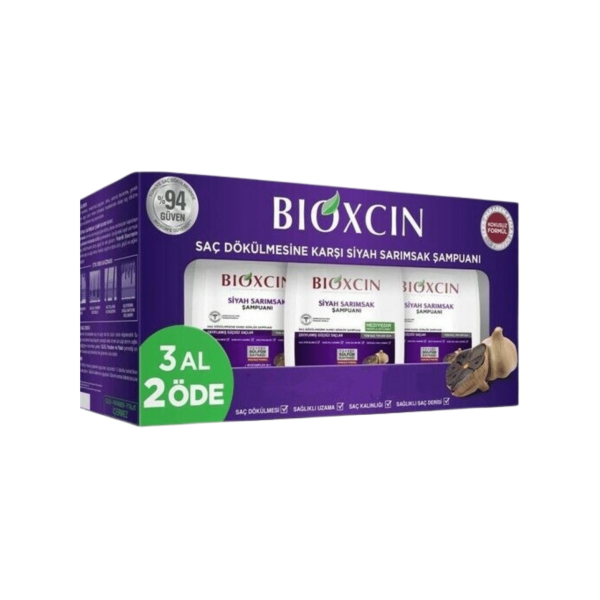 BIOXCIN PACK 3 SHAMPOING A L AIL NOIR