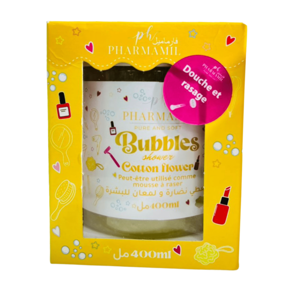 PHARMAMIL BUBBLE SHOWER 400ML FLUFFY FLOWER