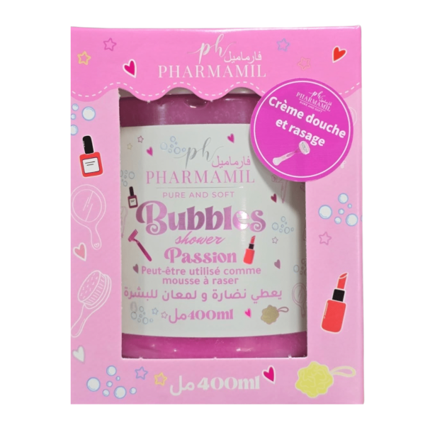 PHARMAMIL BUBBLE SHOWER 400ML PASSION