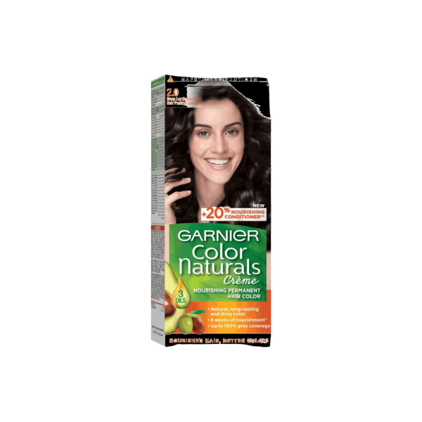 GARNIER COLOR NATURALS N°2 NOIR PROFOND LUMINEUX