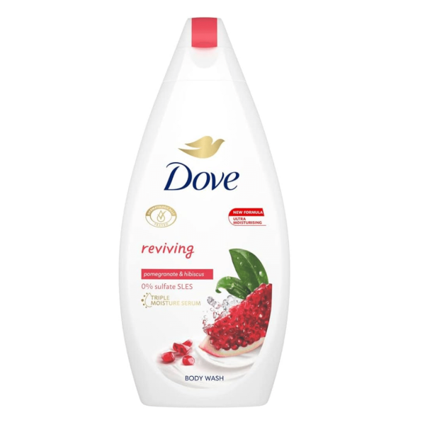 DOVE GEL DOUCHE 500ML SOIN REVITALISANT GRENADE ET THE D'HIBISCUS