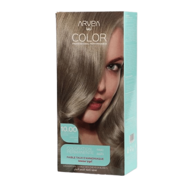 ARVEA COLORATION A FAIBLE TAUX D'AMMONIAUE 10.00 BLOND PLATINE INTENSE