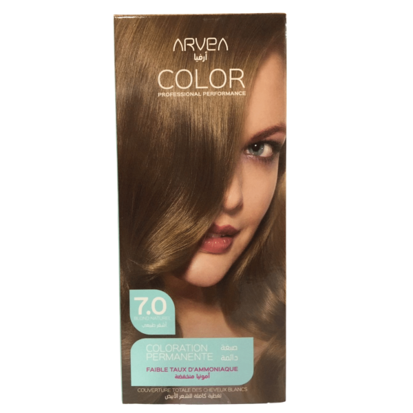 ARVEA COLORATION A FAIBLE TAUX D'AMMONIAUE 7.0 BLOND NATUREL