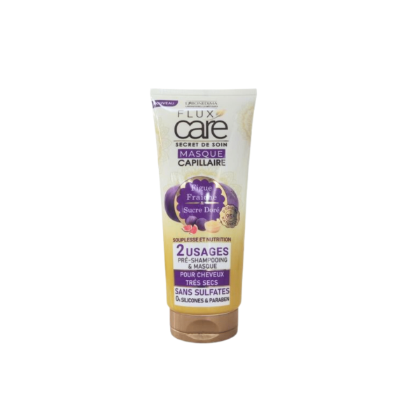 FLUX CARE MASQUE ET PRE-SHAMPOOING CAPILAIRE 200ML FIGUE FRAICHE ET SUCRE DORE