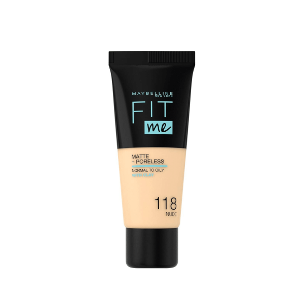 MAYBELLINE FIT ME MATTE & PORELESS FDT 118
