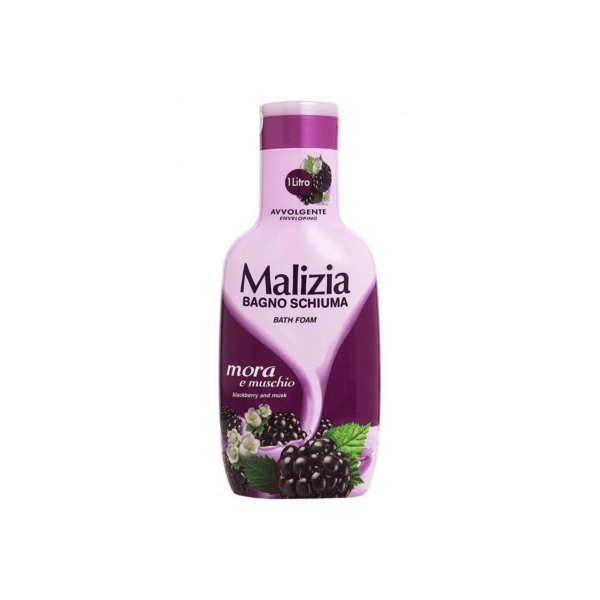 MALIZIA GEL DOUCHE 1L MURES NOIR ET MUSC