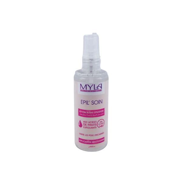 MYLA EPIL SOIN 100ML LOTION AVANT EPILATION AUX ACIDES DE FRUITS EXFOLIANTS