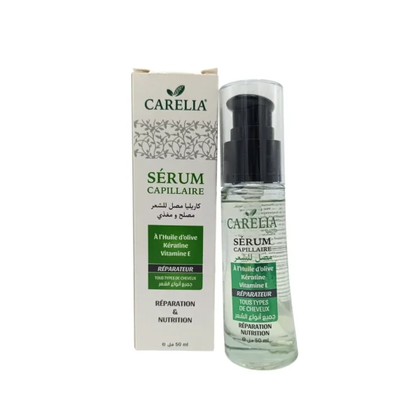 CARELIA SERUM CAPILLAIRE A L HUILE D OLIVE KERATINE VITAMINE E